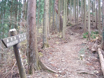 奈良子峠への道