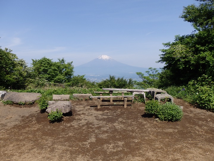 猪鼻砦跡から見た富士山