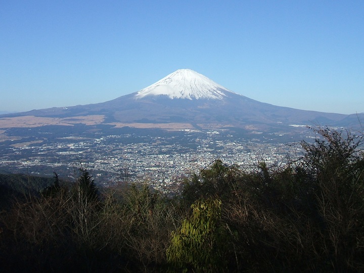 乙女峠から見た富士山