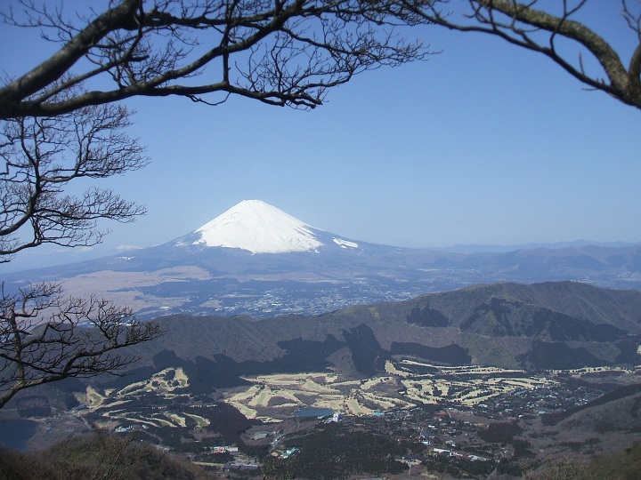 神山から富士山の眺望