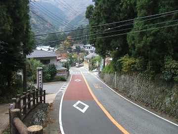 畑宿への道