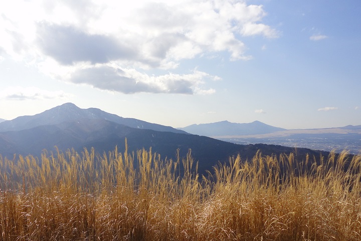 矢倉岳から見た金時山と愛鷹山