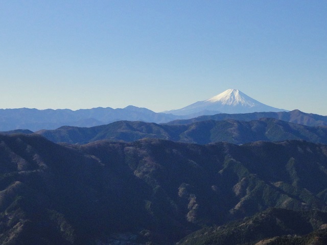 白倉分岐から富士山の眺め