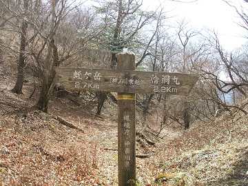 臼ヶ岳への道